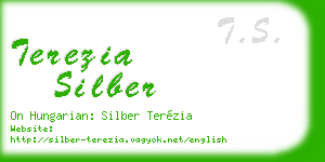 terezia silber business card